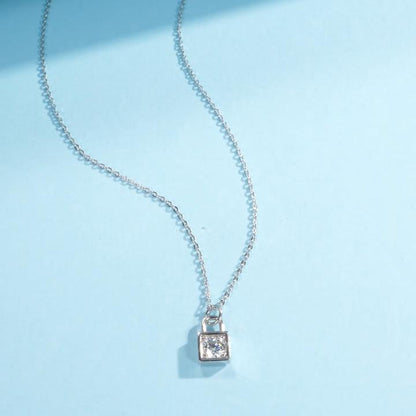 Eternal Lock Moissanite Necklace