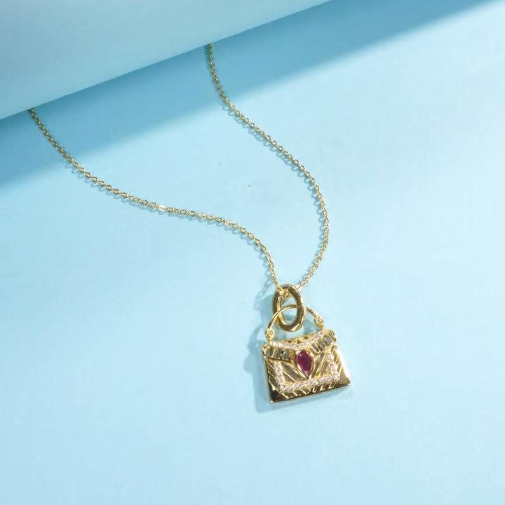 Charming Retro Bag Pendant Necklace