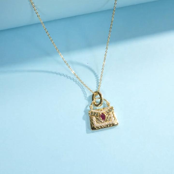 Charming Retro Bag Pendant Necklace