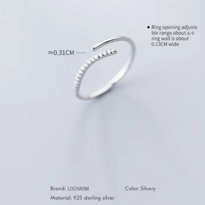 Adjustable Zirconia Stackable Ring