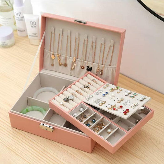 Luxury Leather Anti-Oxidation Jewelry Box