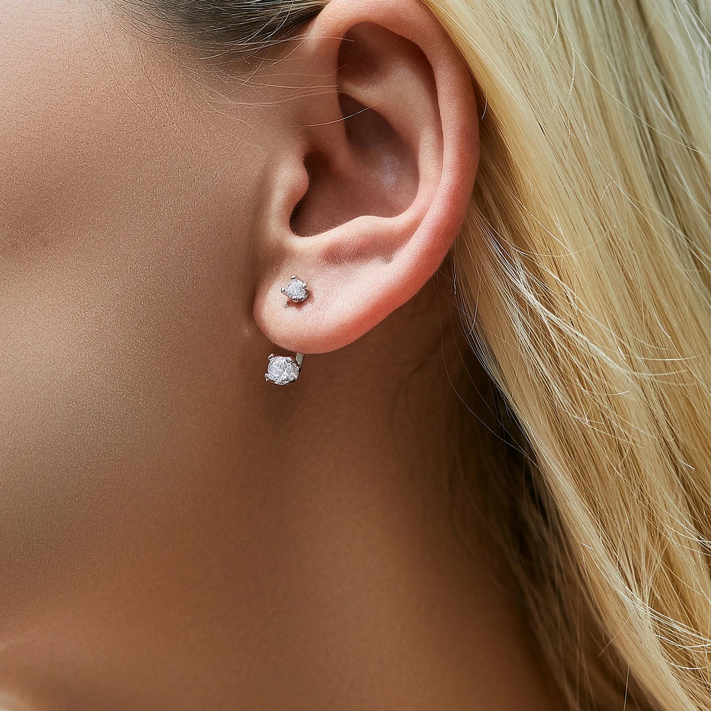 Dazzling CZ Stud & Ear Climbers