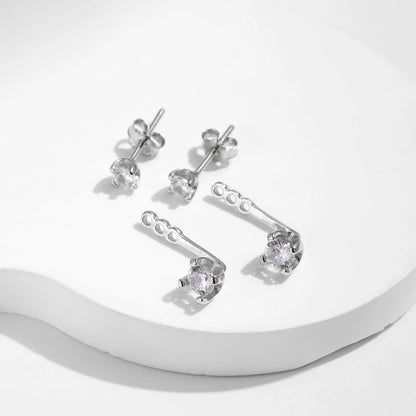 Dazzling CZ Stud & Ear Climbers