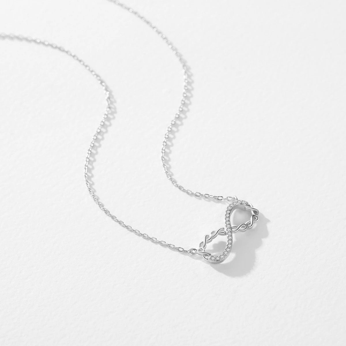 Infinite Love CZ Pendant Necklace