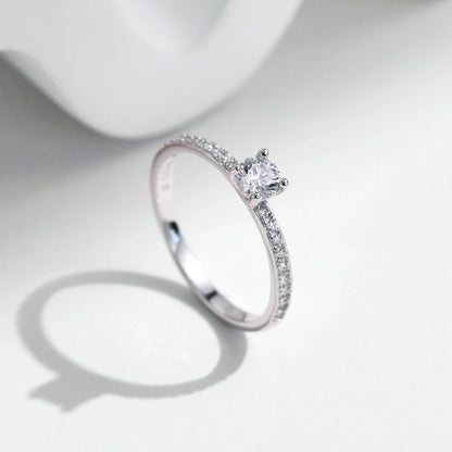 Color Square Moissanite Ring