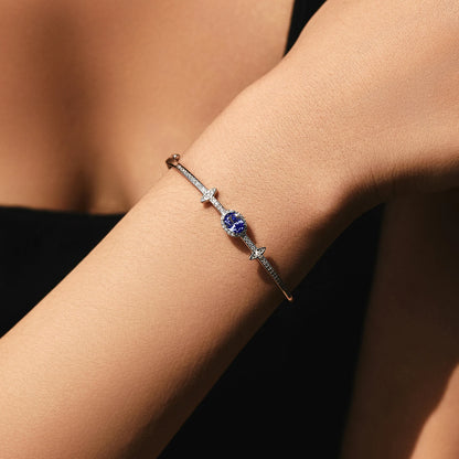 Tanzanian Halo Elegance Bangle