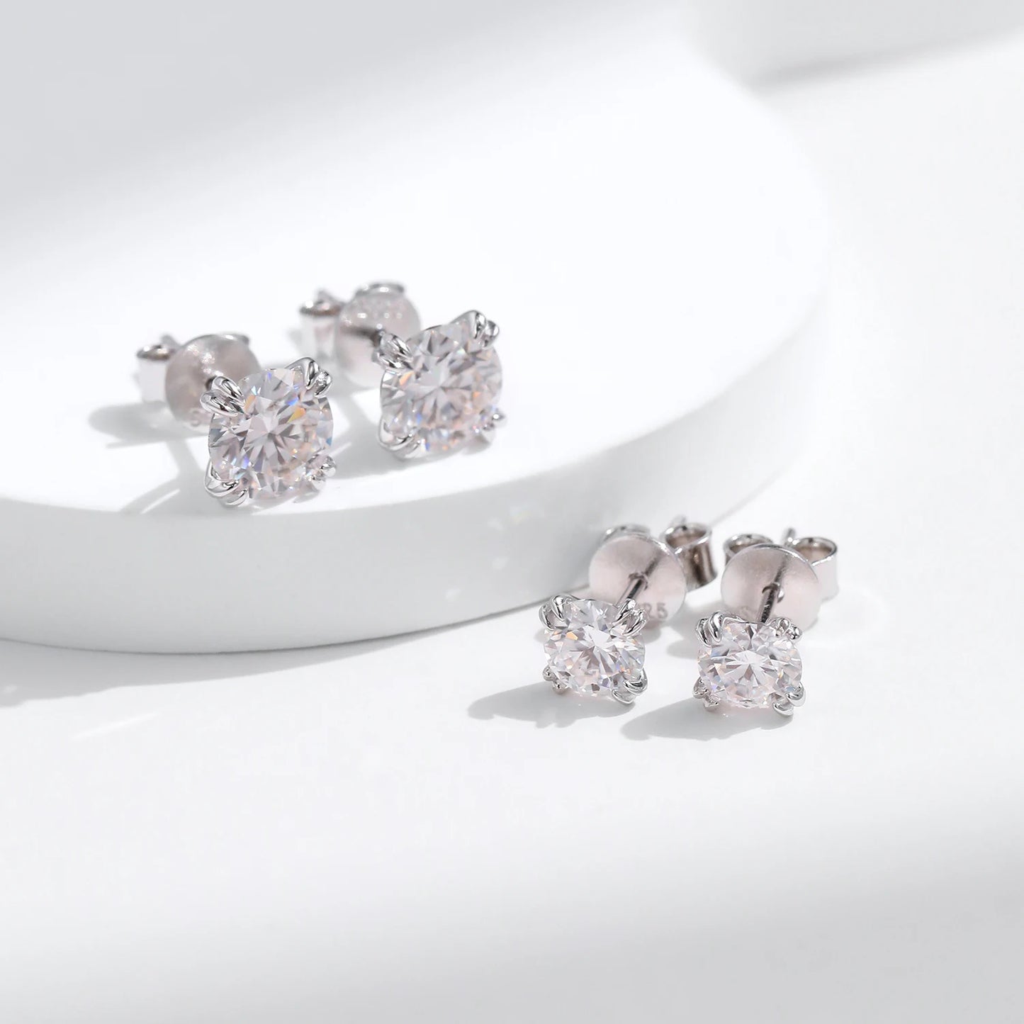 Brilliant D Color Moissanite Stud Earrings