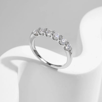 D Color Moissanite Eternity Ring