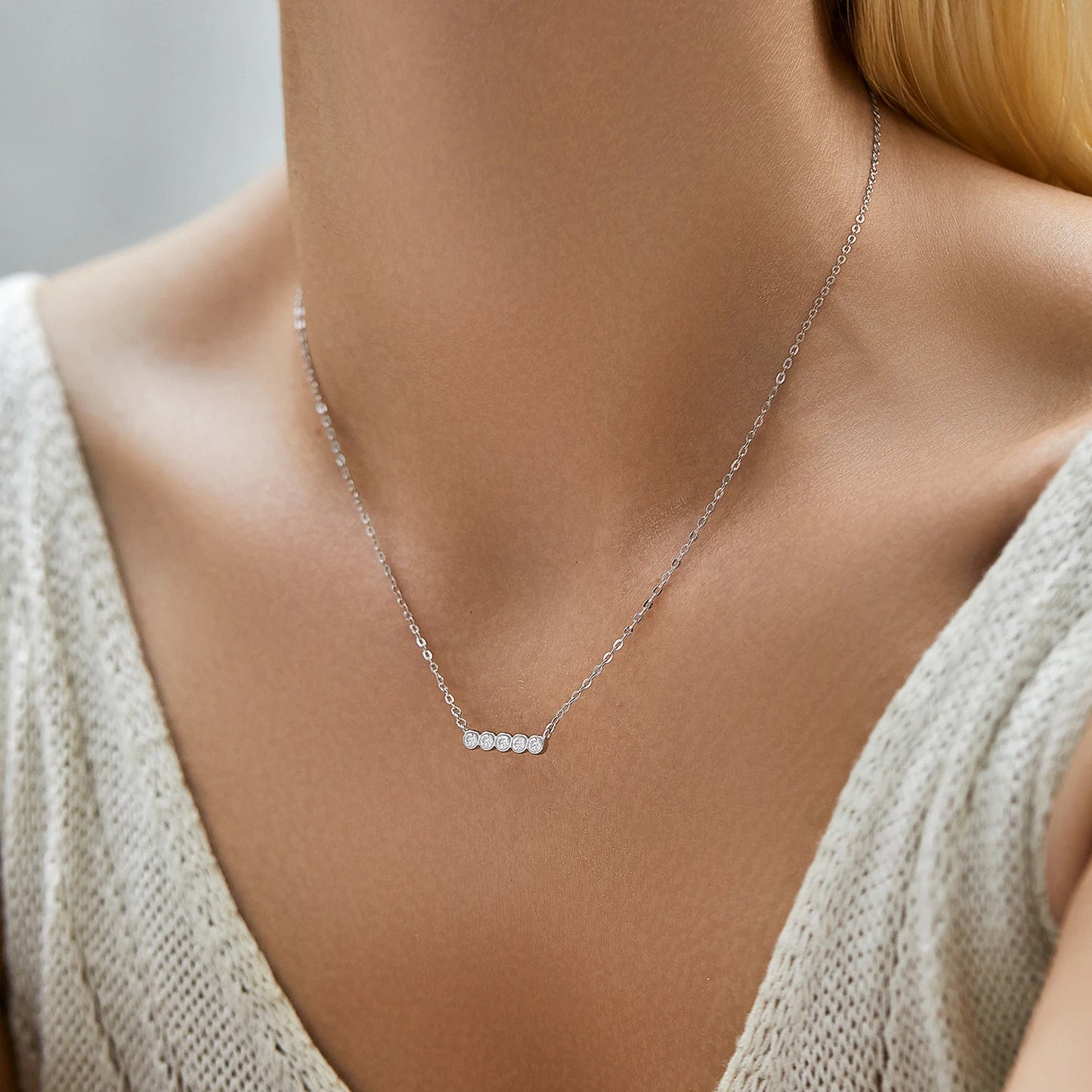 Shimmering Luxe Moissanite Necklace