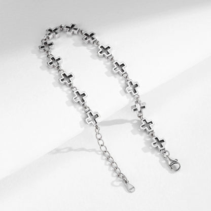 Vintage Cross Chain Bracelet