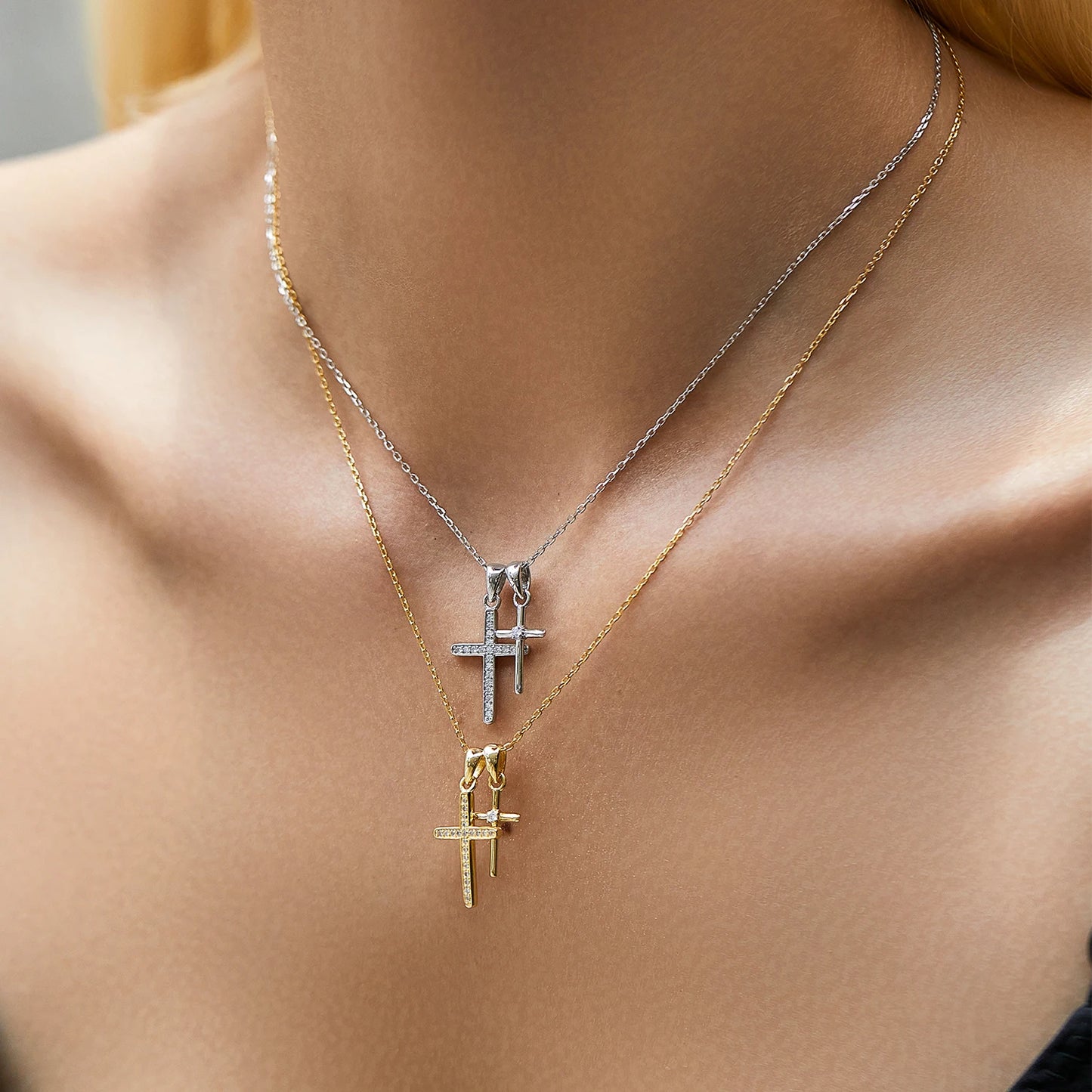 Eternal Cross Spark Necklace