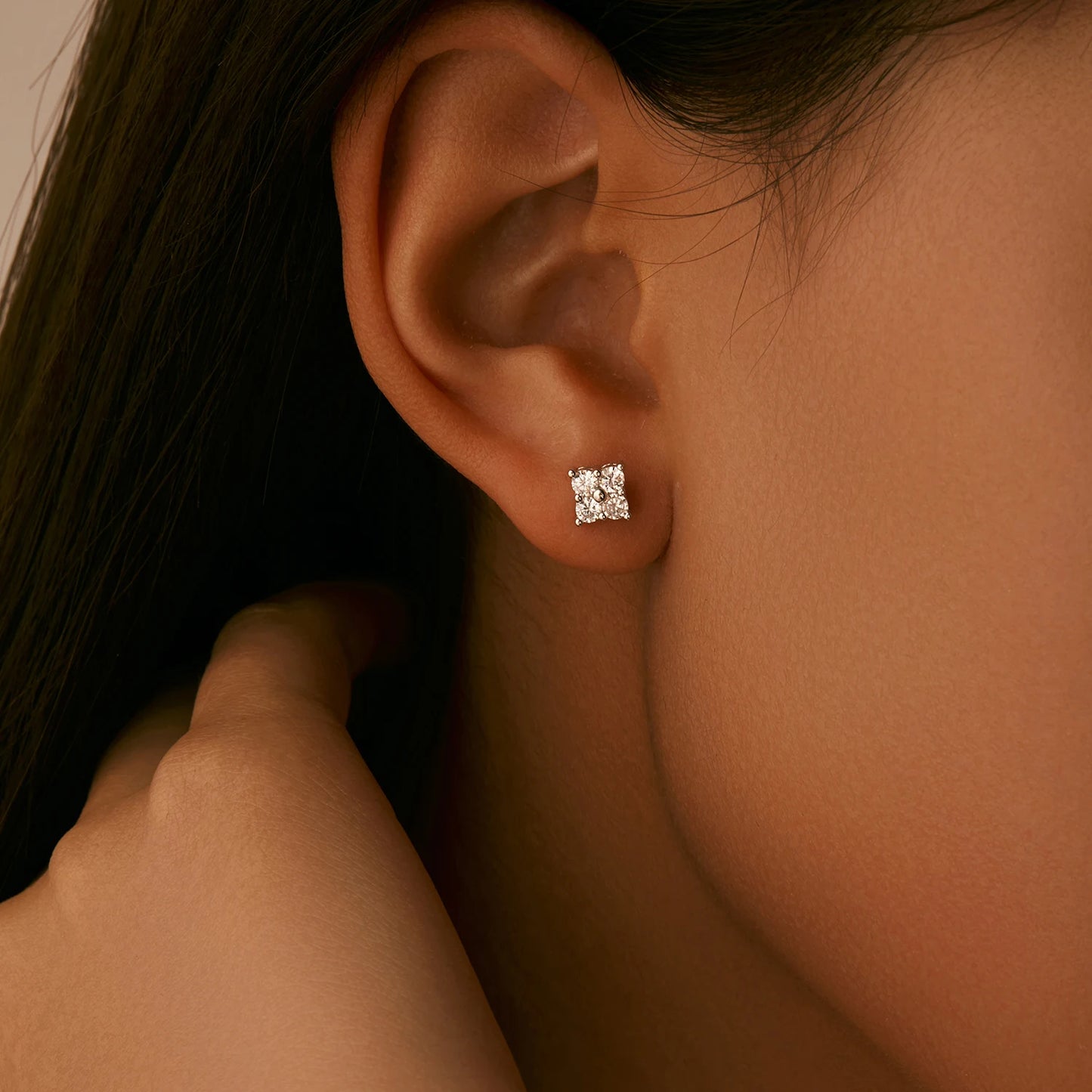 Dazzling Moissanite Stud Earrings