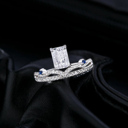 Crushed Ice CZ Crown Ring