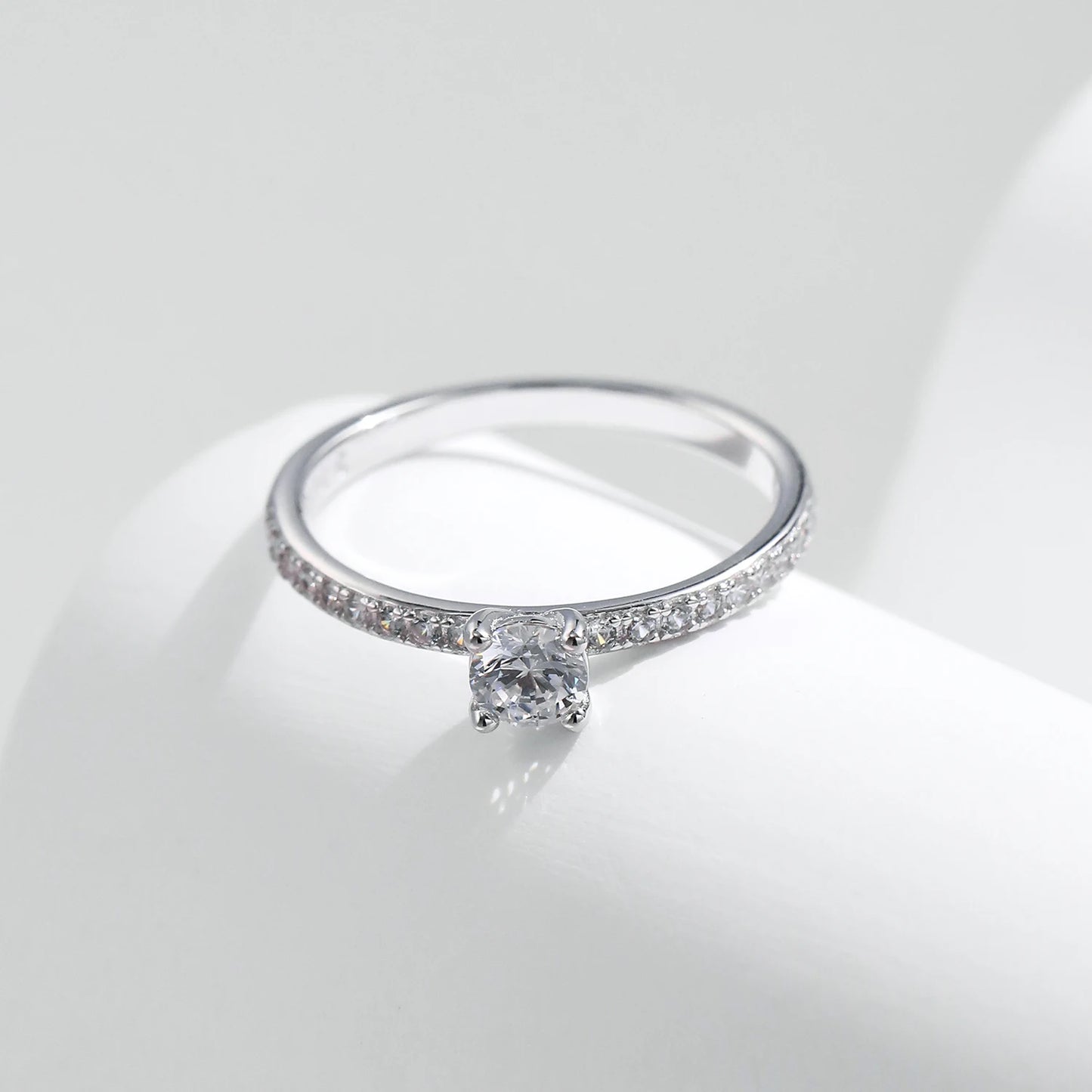 Color Square Moissanite Ring