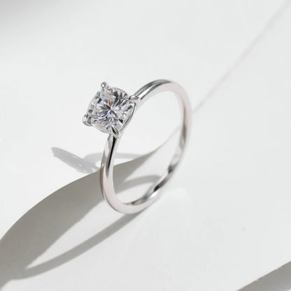 Cushion Cut Moissanite Ring