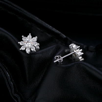 Classic Moissanite Flower Studs