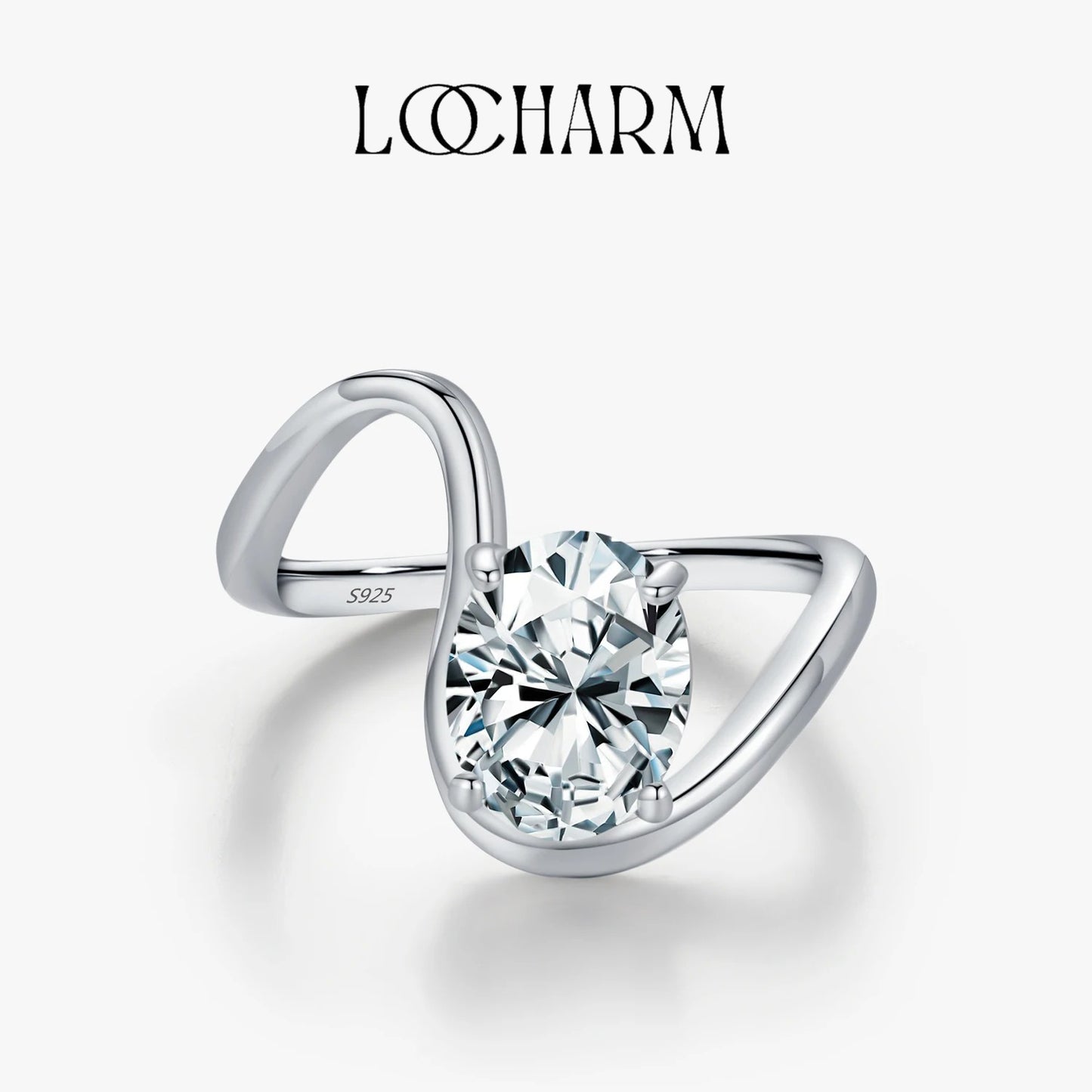 Dazzling Oval Clear CZ Ring