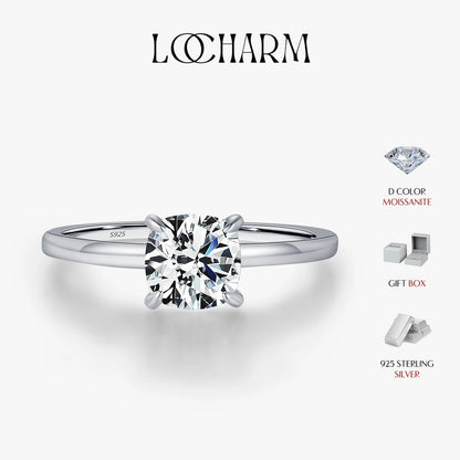 Heart Cut Moissanite Solitaire Ring