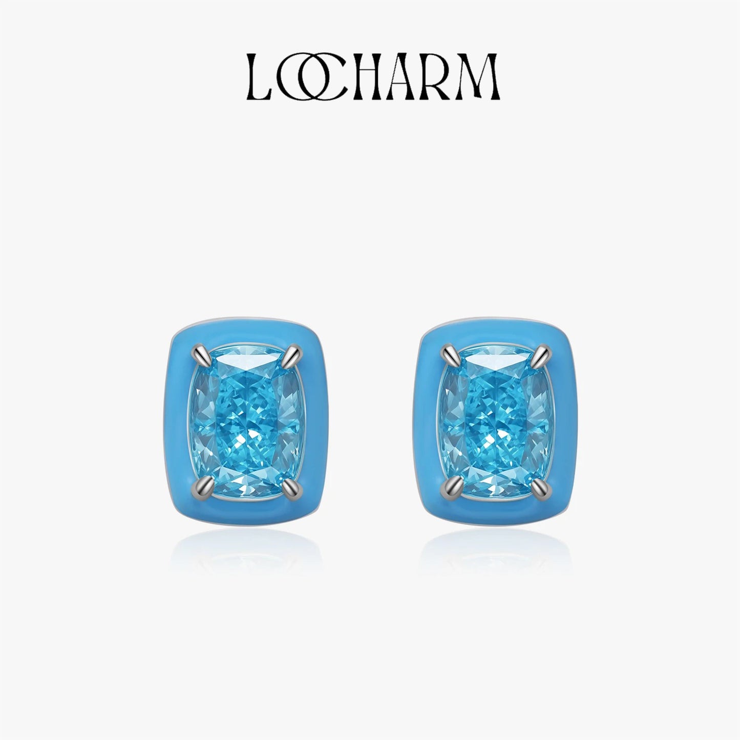 Sky Blue Crushed Ice Zircon Studs