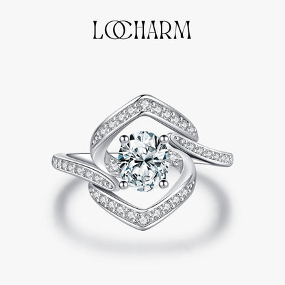 Luxury Simulated Diamond Sterling Silver Ring