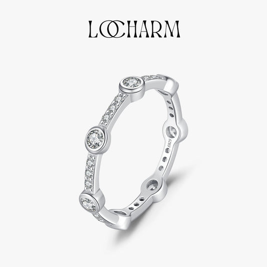 Sparkling Round CZ Stackable Ring