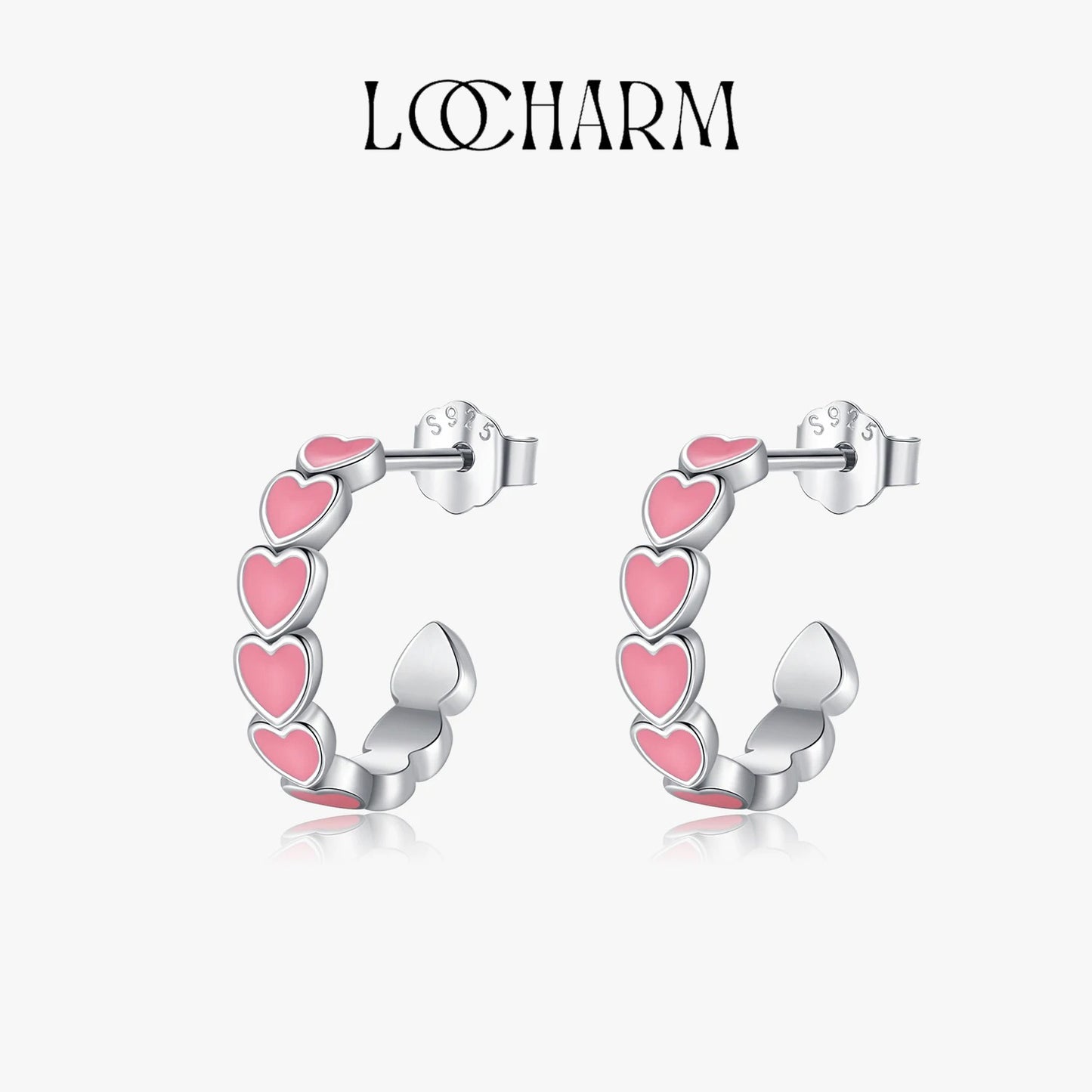 Romantic Heart Stud Earrings