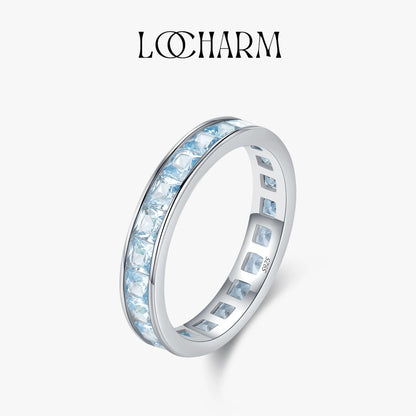 Square Zirconia Eternity Band