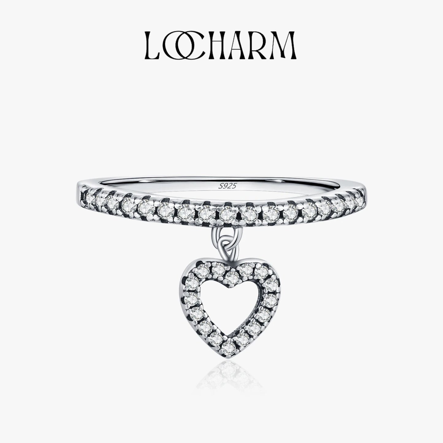 Vintage Heart Zirconia Ring