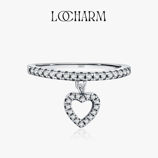 Vintage Heart Zirconia Ring