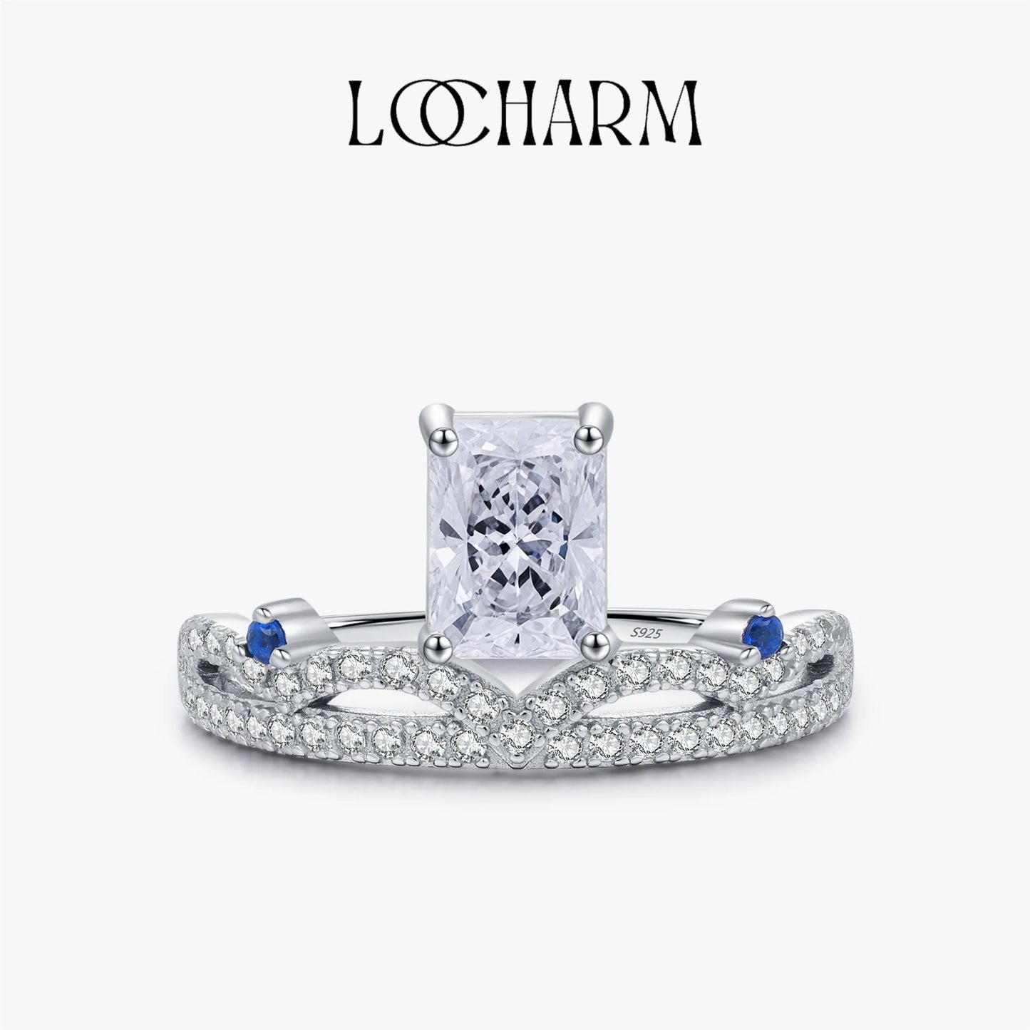 Crushed Ice CZ Crown Ring