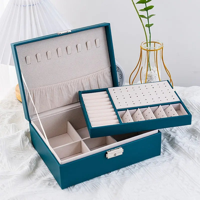 Luxury Leather Anti-Oxidation Jewelry Box