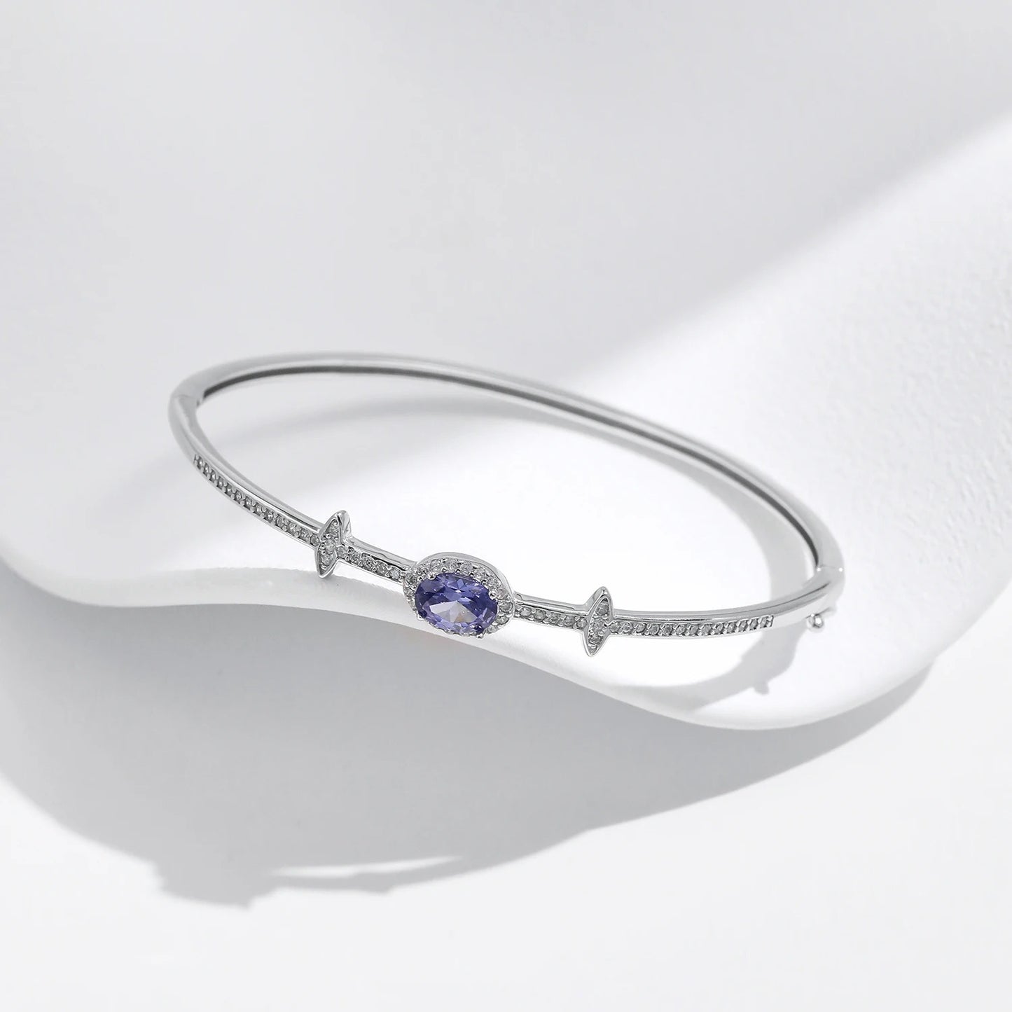 Tanzanian Halo Elegance Bangle