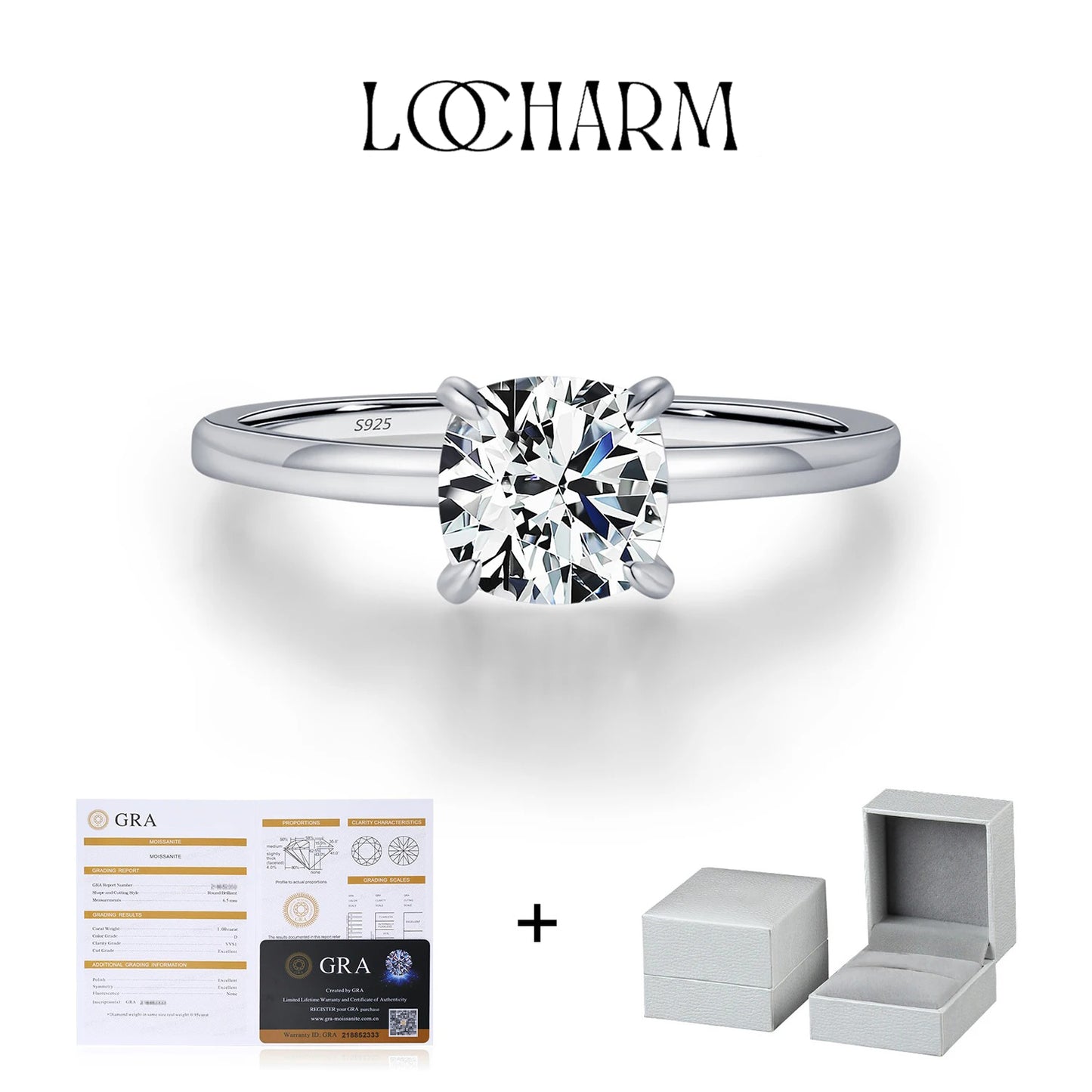 Heart Cut Moissanite Solitaire Ring